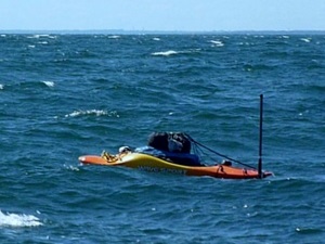 Kayak at Sea