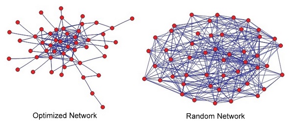 Optimized and Random Networks